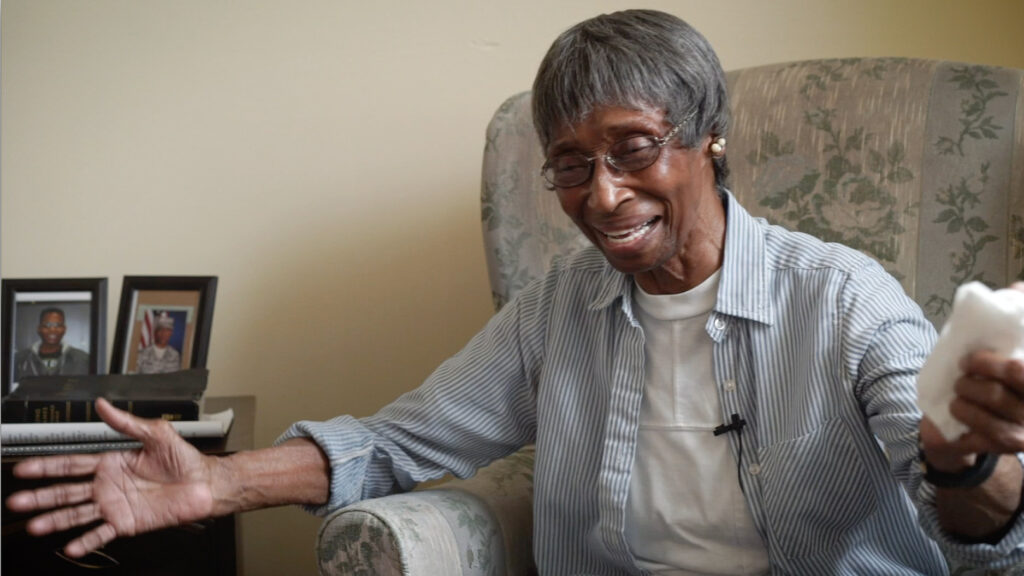 Older woman laughing