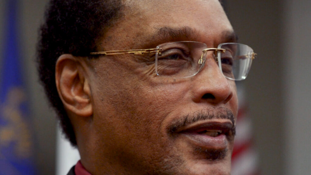 closeup of man with moustache