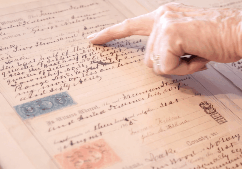 Homestead family documents