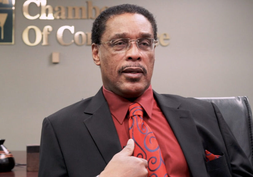 Motivating Force filmstill man in red tie